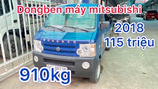 Xe tải dưới 1 tấn Dongben đời 2018 máy mitsubishi