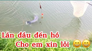 Câu lục l Câu hồ mới xin chủ hồ vài cái răng, cơ mà hồ gì mà nhiều cá lạ lắm.