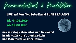 Neumond in Stier | Ritual & Meditation | Manifestation von Wünschen, Zielen, Intentionen