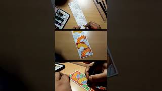 aesthetic Madhubani Bookmark tutorial | #shorts #madhubani #bookmark