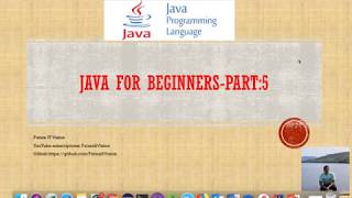 Java Beginners Part 5