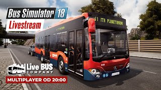 Bus Simulator 18 | LIVESTREAM od 20:00 | Max pro 4 hráče, voláme přes Discord (info v popisku)!!!