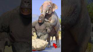 GTA V IS ELEPHANT DID BAD WITH GORILLA #shorts | Maheshwar Gamerz