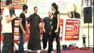 Ip Man Wing Chun lady selfdefense demo in Malaysia 2012