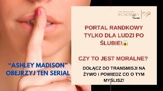 #8DV Czy to jest moralne? Portal randkowy tylko dla ludzi po ślubie? Dołącz do dyskusji na żywo!