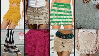 Awesome Designs of Crochet skirts latest collection / Granny Square Skirts / American trend