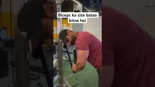 Huge biceps 💪🏻 comments jarur kare #biceps #size #comment #viral #viralshorts