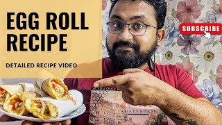 Egg roll recipe | अंडा रोल आसानी से बनने वाला | Kolkata style Egg roll