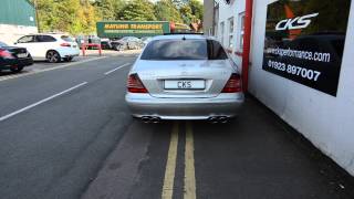 Mercedes W220 S320CDI CKS Quad Exhaust