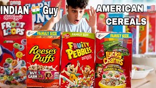 INDIAN TRIES AMERICAN CEREALS FOR THE FIRST TIME!