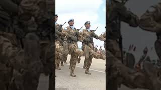 Indonesian military parade.