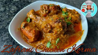 Shadi Wala Zafrani Chicken Korma Recipe | Mughlai Chicken Korma |  Chef Diva