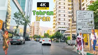 Luxury Drive in Northern Tehran | Explore Iran's Elite Neighborhoods | رانندگی در شمال تهران