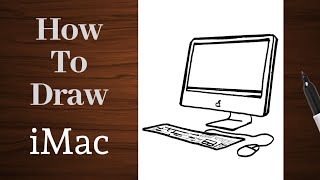 How To Draw An iMac EASY! - Apple Desktop Computer Drawing Tutorial