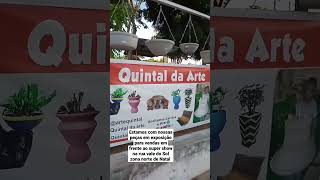 quintal da arte encontra-se na rua vale do Sol com vasos e plantas