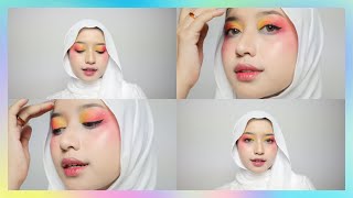 FIRST TRYING COLORFUL MAKEUP | Mustika Riana