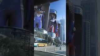 City with Amazing giant led boards fiction boards