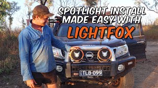 LIGHTFOX 9" Driving Lights Installation - so simple that it can be done on the road!