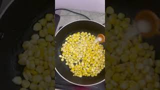 Do you like corn 🌽 #cooking #cookwithme #crispycorn #garlic #cookingvideo