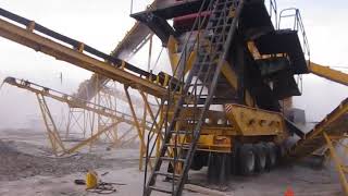 The mobile crusher plant is installation in zambia