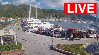 Marmaris Live camera. Marmaris Yacht Marina 02.01.2024 #marmaris #turkey #livestream #wether