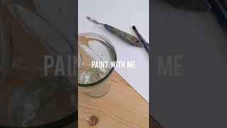 paint with me 🎨 watercolour painting on a sarturday morning, journal ideas, journal watercolours