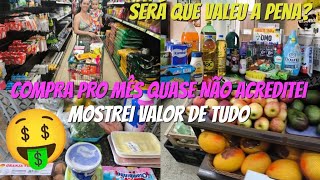 NOSSA COMPRA DO MÊS COM VALORES //SERÁ QUE VALEU A PENA?🤑