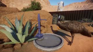 Planet Zoo - Oasis Springs Zoo Emu Habitat & Staff Buildings