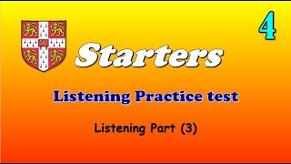 Starters Listening Practice for Part (3) - 4