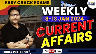 Weekly Current Affairs 2024 | January Current Affairs 2024 | करंट अफेयर्स 2024 | Abhay Pratap Sir