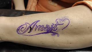 tattoo name design Amrit