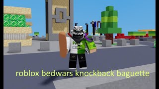 Roblox Bedwars but we use knockback baguettes to fight!