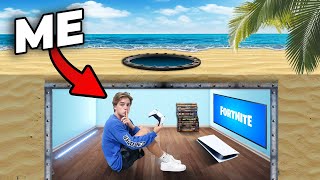 I Built An EPIC Hidden Gaming Room On An Island!