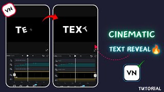 Cinematic text reveal in vn video editor|How to make cinematic text video🔥||latest editing trick