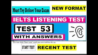 IELTS Listening Test With Answers Test 53 : Real GT & ACADEMIC TEST 2021 || ENGLISH LISTENING TEST