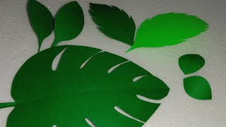 How to make different types of leaves / 4 Types of leaves making ideas