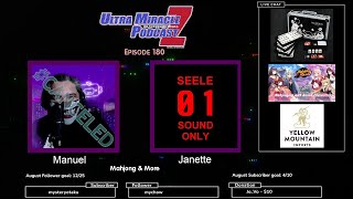 Ultra Podcast Z 180 (Mahjong Madness w/ Janette) Mahjong Soul, Riichi Mahjong, Anime Cons, More!