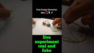 Free energy free energy live experiment real or fake #yesexperiment