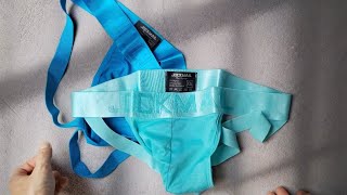 Same jockstraps.  Different colors.  Which one is better?  Royal blue or turquoise?