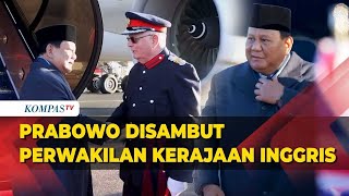 Momen Prabowo Disambut Perwakilan Kerajaan Inggris Saat Tiba di London