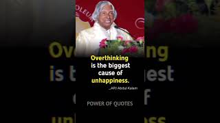 Overthinking ~ APJ ABDUL KALAM ~ #shorts #short #quotes