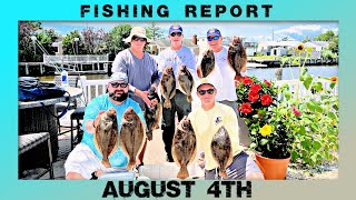 New Jersey Fishing Report August 4th #flounder #fluke #surffishing