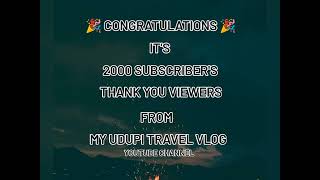 Completed 2000 Subscribers 😀#udupi #viral #youtube #2000 #subscribers