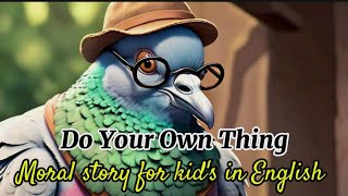 "Trust in Yourself: The Pigeon's Wise Decision"  Moral story for kid's in English | short story