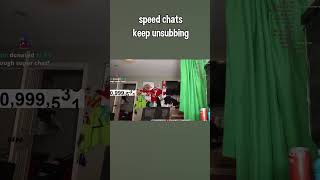 IShowSpeed chats keep unsubing after seeing his face