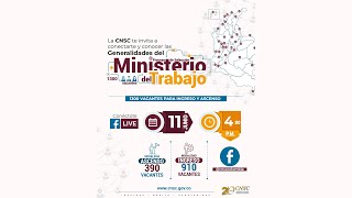 #LiveCNSC #ProcesoSelecciónCNSC Ministerio del Trabajo