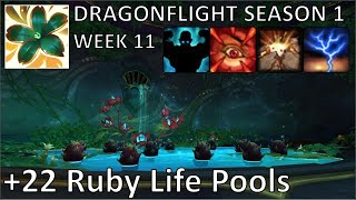 +22 Ruby Life Pools (Fortified) | Preservation Evoker PoV M+ | Dragonflight Mythic Plus