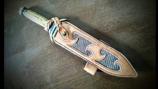 Vaina de Cuero. Dagger Leather Sheath.