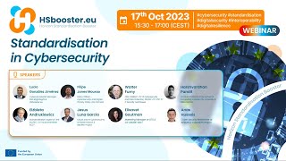 HSbooster webinar - Standardisation in Cybersecurity