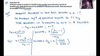 Geometric Progression - lecture 4 ill 27 to 33 live